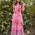 Peach Pink Color Beautiful Kurti Palazzo Set 