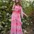 Peach Pink Color Beautiful Kurti Palazzo Set 