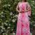 Peach Pink Color Beautiful Kurti Palazzo Set 