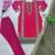 Pink Georgette  Ethnic Full Embroidered Kurta Pent Dupatta  set 