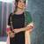 Beautiful Black Suit Set With Multicolor Dupatta PartyWear Black Suit Set