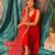 Red Color Floral Suit Set With Dupatta Beautiful Festival Wear Suit Set