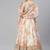 Off White & Peach-Coloured Embellished Sequinned Indian wedding designer Lehenga