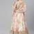 Off White & Peach-Coloured Embellished Sequinned Indian wedding designer Lehenga