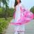 New Designer Stylish Suit Set With Dupatta Leheriya Design Dupatta Wedding Wear Suit