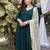Bottle Green Color Designer Neck Suit Set Festival wear Stylish Suit Set