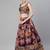 Purple Sequins and Zari Embroidery On Digital Floral Printed Organza Fabric Indian Wedding Lehenga Dress