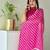High Neck Stylish Suit Set Floral Pink Color Traditional Wear Suit Set 