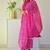 High Neck Stylish Suit Set Floral Pink Color Traditional Wear Suit Set 