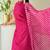 High Neck Stylish Suit Set Floral Pink Color Traditional Wear Suit Set 