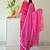 High Neck Stylish Suit Set Floral Pink Color Traditional Wear Suit Set 