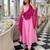 Wisteria Pink Suit Set With Leheriya Dupatta Stylish Wear Suit Set 
