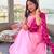 Wisteria Pink Suit Set With Leheriya Dupatta Stylish Wear Suit Set 