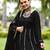 Traditional Wear Black Color Suit Set Heavy Gotta Work Suit Set With Dupatta