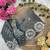 grey chiffon silk blend embroidered saree with stitched blouse