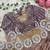 lilac chiffon silk blend embroidered saree with stitched blouse