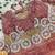 pink chiffon silk blend embroidered saree with stitched blouse