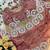 pink chiffon silk blend embroidered saree with stitched blouse
