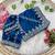 blue rangoli silk blend embroidered saree with stitched blouse
