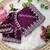 purple rangoli silk blend embroidered saree with stitched blouse
