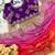 ombre pattern red heavy embroidered saree with stitched blouse