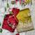 yellow organza silk blend saree with stitched blouse