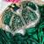 green satin silk blend saree with diamond work  with stitched blouse