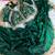 green satin silk blend saree with diamond work  with stitched blouse