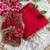 red satin silk blend saree with diamond work  with stitched blouse