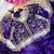 purple satin silk blend saree with diamond work  with stitched blouse