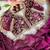 magenta satin silk blend saree with diamond work  with stitched blouse