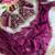 magenta satin silk blend saree with diamond work  with stitched blouse