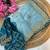 jimmi choo silk blend sky blue heavy embroidered saree with stitched blouse