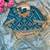 jimmi choo silk blend sky blue heavy embroidered saree with stitched blouse