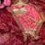 jimmi choo silk blend maroon heavy embroidered saree with stitched blouse