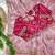 jimmi choo silk blend pink heavy embroidered saree with stitched blouse