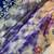 abstract printed blue twile net saree with stitched blouse