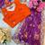 digital printed purple chiffon silk blend saree with stitched blouse