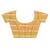 yellow Jamdani silk blend Organza Saree With Blouse Piece