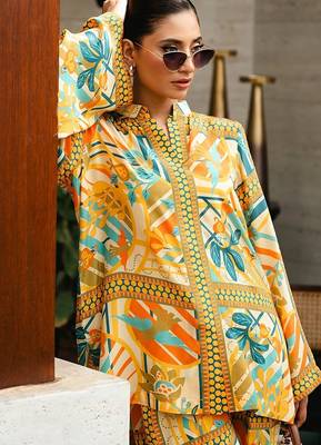 Soft crepe designer printed co-ord set 5