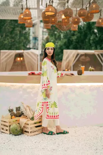 Soft crepe designer printed co-ord set