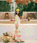 Soft crepe designer printed co-ord set