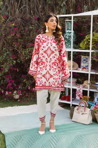 Soft crepe designer printed co-ord set