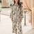 Soft crepe designer printed co-ord set