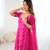 Persian rose anarkali palazzo set with dupatta