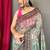 Light Green Cotton Printed Kalamkari Pattern Saree