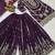 WINE CHINON EMBROIDERY PATY WEAR SUIT SET 