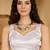 white satin georgette printed saree with unstitched blouse