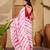 white satin georgette printed saree with unstitched blouse