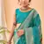 Rama Green Bandhani Weaving Saree With Paithani Pallu  